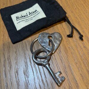 Michael Aram Key Lock Keychain w/Bag